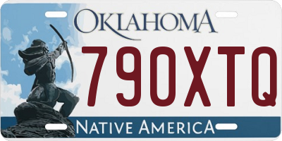 OK license plate 790XTQ