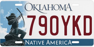 OK license plate 790YKD