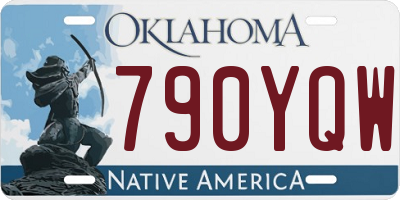 OK license plate 790YQW