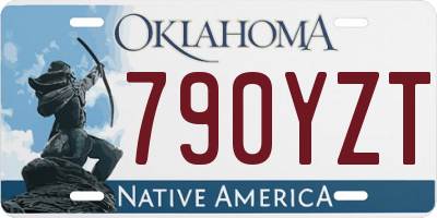 OK license plate 790YZT