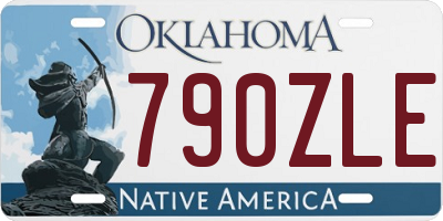 OK license plate 790ZLE