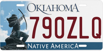 OK license plate 790ZLQ