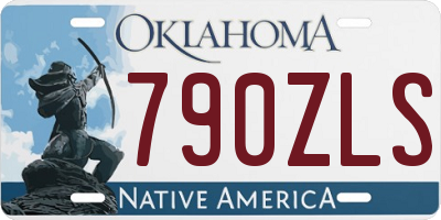 OK license plate 790ZLS