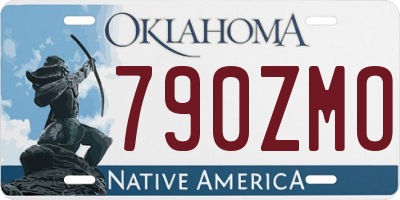 OK license plate 790ZMO