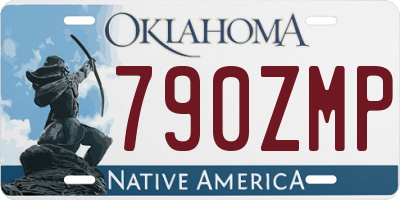 OK license plate 790ZMP