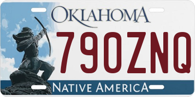 OK license plate 790ZNQ