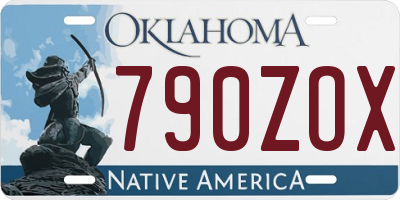 OK license plate 790ZOX