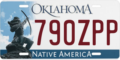 OK license plate 790ZPP
