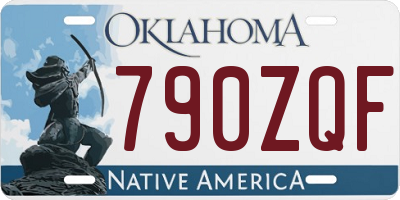 OK license plate 790ZQF
