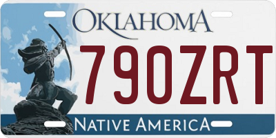 OK license plate 790ZRT