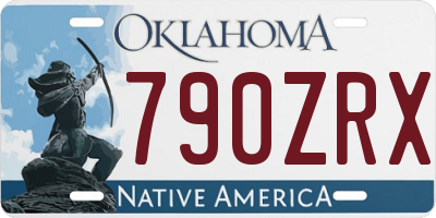 OK license plate 790ZRX