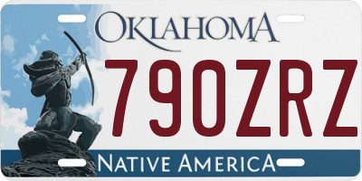 OK license plate 790ZRZ