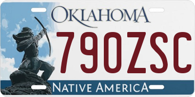 OK license plate 790ZSC