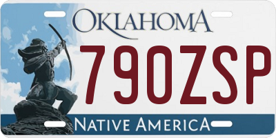 OK license plate 790ZSP