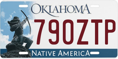 OK license plate 790ZTP