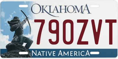 OK license plate 790ZVT