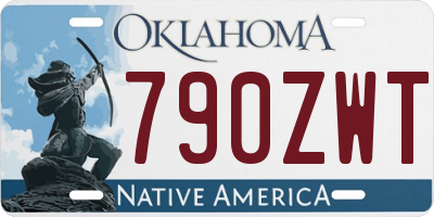 OK license plate 790ZWT