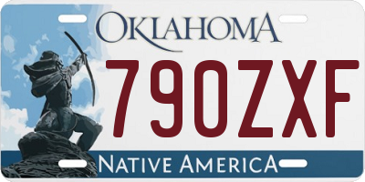 OK license plate 790ZXF
