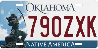 OK license plate 790ZXK