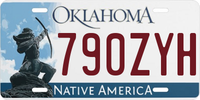 OK license plate 790ZYH