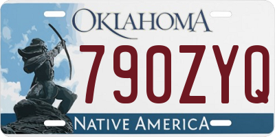 OK license plate 790ZYQ