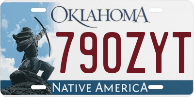 OK license plate 790ZYT