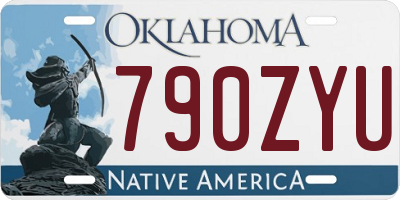 OK license plate 790ZYU