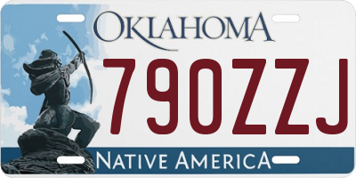 OK license plate 790ZZJ