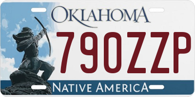 OK license plate 790ZZP