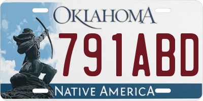 OK license plate 791ABD