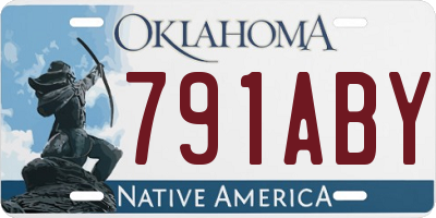 OK license plate 791ABY