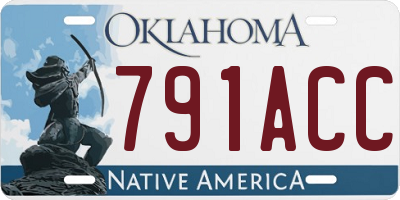 OK license plate 791ACC