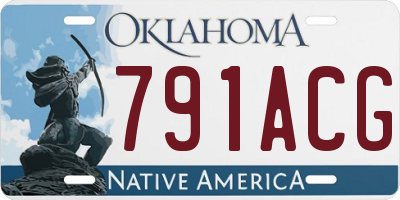 OK license plate 791ACG