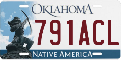 OK license plate 791ACL