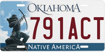 OK license plate 791ACT