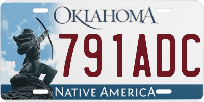 OK license plate 791ADC
