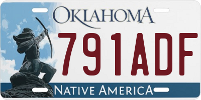 OK license plate 791ADF