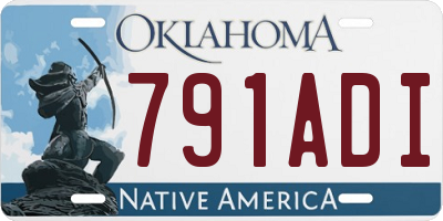 OK license plate 791ADI