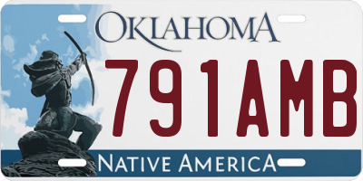OK license plate 791AMB