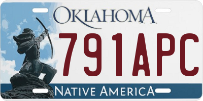 OK license plate 791APC