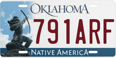 OK license plate 791ARF