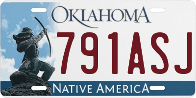OK license plate 791ASJ