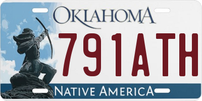 OK license plate 791ATH