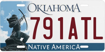 OK license plate 791ATL