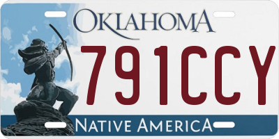 OK license plate 791CCY