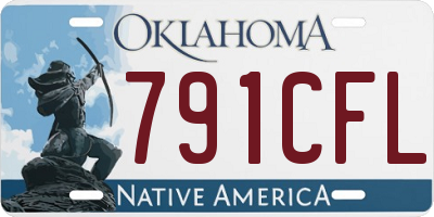 OK license plate 791CFL