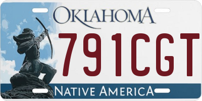 OK license plate 791CGT