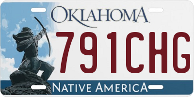 OK license plate 791CHG