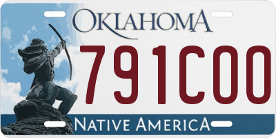 OK license plate 791COO