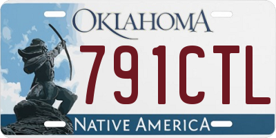 OK license plate 791CTL